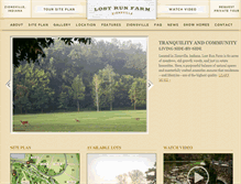 Tablet Screenshot of lostrunfarm.com